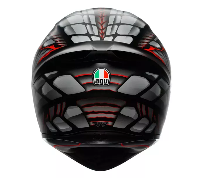 AGV K1 S LYZARD MATT BLACK/GREY/RED vel. M