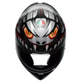 AGV K1 S LYZARD MATT BLACK/GREY/RED vel. M
