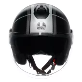 Otevřená helma AGV ETERES E2206 MONDELLO MATT BLACK/GREY