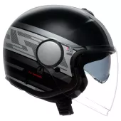 Otevřená helma AGV ETERES E2206 MONDELLO MATT BLACK/GREY