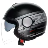 Otevřená helma AGV ETERES E2206 MONDELLO MATT BLACK/GREY