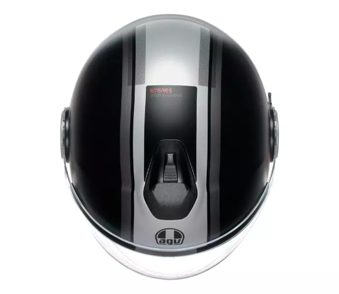 Otevřená helma AGV ETERES E2206 MONDELLO MATT BLACK/GREY