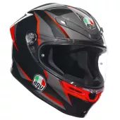 AGV K6S SLASHCUT BLACK/GREY/RED vel. L