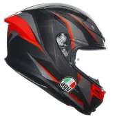 AGV K6S SLASHCUT BLACK/GREY/RED vel. L