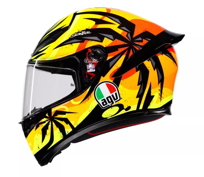 Helma na motorku AGV K1S E2206 TROPICRUSH BLACK/ORANGE