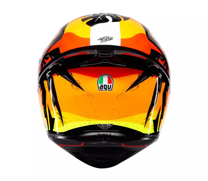 Helma na motorku AGV K1S E2206 TROPICRUSH BLACK/ORANGE