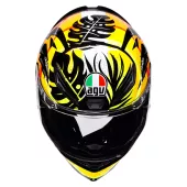 Helma na motorku AGV K1S E2206 TROPICRUSH BLACK/ORANGE